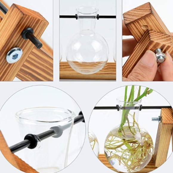 Desktop Glass Planter 3 Bulb Vase - Picture 7 of 9